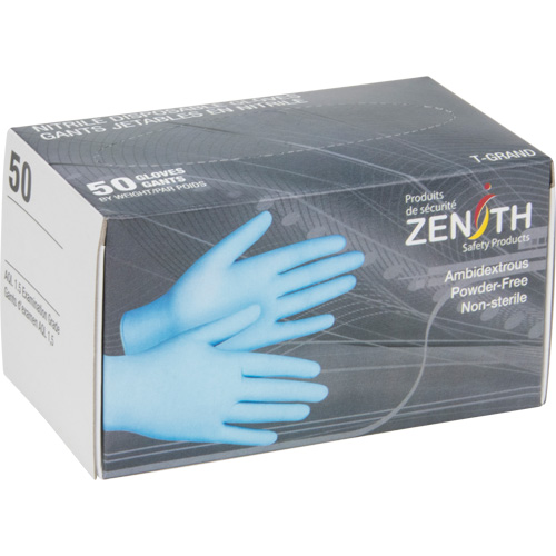 Vending Pack Disposable Gloves, Medium, Nitrile, 4.5-mil, Powder-Free, Blue Nia-Chem Ltd.