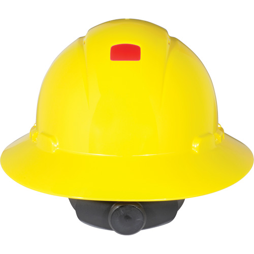 Casque de s&eacute;curit&eacute; &agrave; bordure compl&egrave;te avec capteur Uvicator, Suspension Rochet Nia-Chem Ltd.