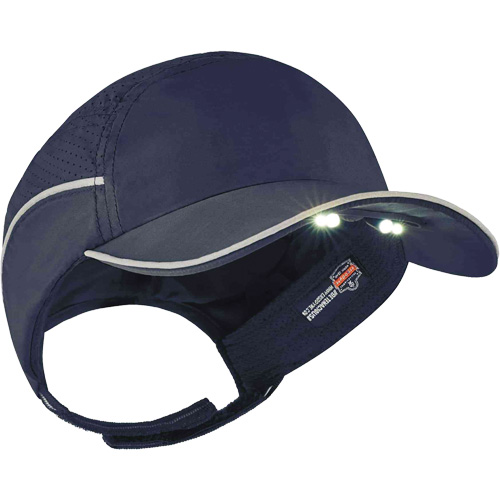 Skullerz&reg; 8965 Lightweight Bump Cap Hat with LED Lighting, Navy Blue Nia-Chem Ltd.