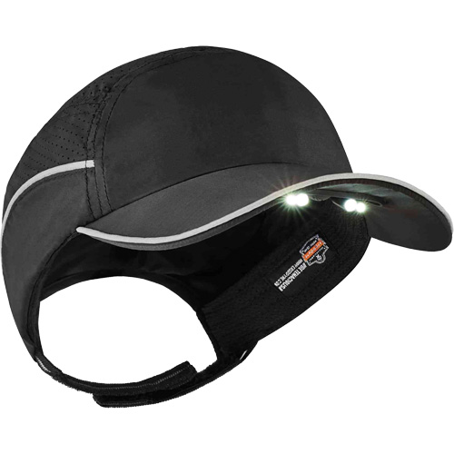 Skullerz&reg; 8965 Lightweight Bump Cap Hat with LED Lighting, Black Nia-Chem Ltd.
