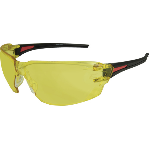 Lunettes de s&eacute;curit&eacute; Nevosa, Lentille Jaune, Anti-&eacute;gratignures, R&eacute;pond ou surpasse la norme CSA Z94.3 Nia-Chem Ltd.