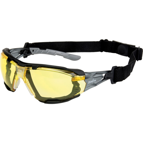 Z2900 Series Safety Glasses with Foam Gasket, Amber Lens, Anti-Scratch, ANSI Z87+/Meets/Exceeds CSA Z94.3 Nia-Chem Ltd.