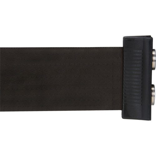 Barri&egrave;re &agrave; fixation murale avec ruban magn&eacute;tique, Acier, Fixation par vis, 7', Ruban Noir Nia-Chem Ltd.