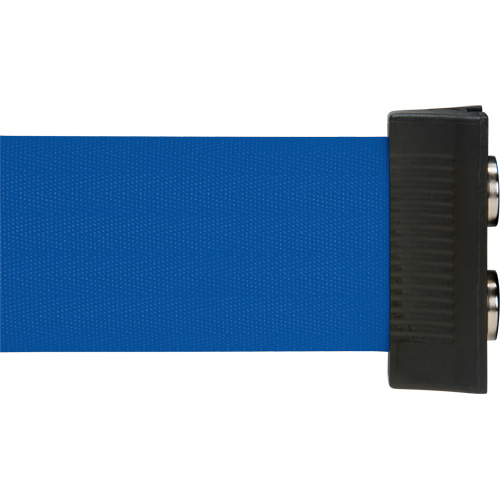 Barri&egrave;re &agrave; fixation murale avec ruban magn&eacute;tique, Acier, Fixation par vis, 7', Ruban Bleu Nia-Chem Ltd.