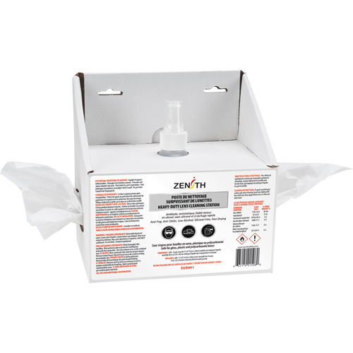 Disposable Premium Lens Cleaning Station, Cardboard, 8" L x 4" D x 8" H Nia-Chem Ltd.