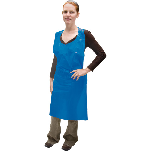 Polyethylene Apron, Polyethylene, Blue, 35" W x 46" L Nia-Chem Ltd.