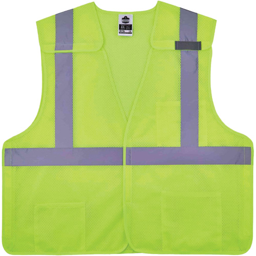 Gilet de s&eacute;curit&eacute; en maille GloWear 8217BA, Jaune lime haute visibilit&eacute;, Moyen/Petit, Polyester Nia-Chem Ltd.