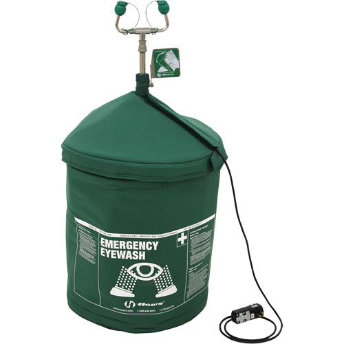 Douche oculaire d'urgence portative en mat&eacute;riau tremp&eacute;, Pressuris&eacute;, Capacit&eacute; 15 gal., Conformit&eacute; ANSI Z358.1 Nia-Chem Ltd.