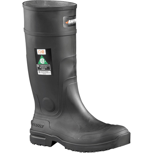Slip Resistant Boots, Rubber, Steel Toe, Size 9 Nia-Chem Ltd.