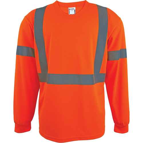Long Sleeve Safety Shirt, Polyester, 2X-Large, High Visibility Orange Nia-Chem Ltd.