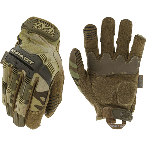 Gants antichocs tactiques MultiCam M-Pact, 8, Paume en Synth&eacute;tique, Poignet Boucle et crochet Nia-Chem Ltd.