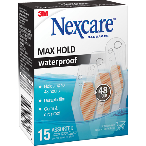 Pansements imperm&eacute;ables &agrave; tenue maximale Nexcare, Assorti, Plastique, St&eacute;rile Nia-Chem Ltd.