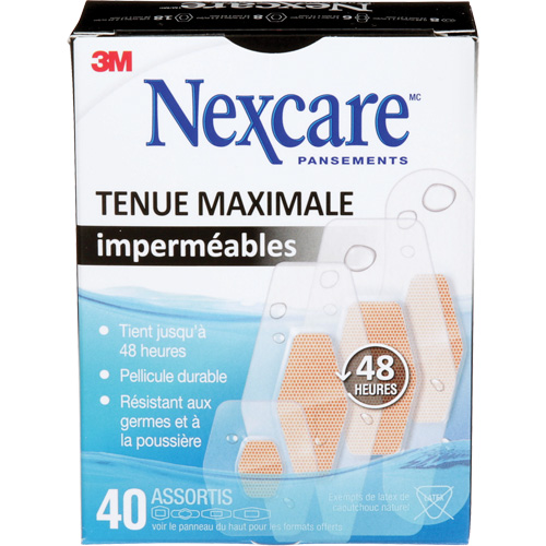 Nexcare Max-Hold Waterproof Bandages, Assorted, Plastic, Sterile Nia-Chem Ltd.