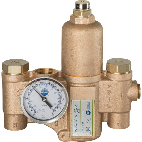 Robinet mitigeur thermostatique pour luminaires durgence Navigator EFX20, 30 gal./min Nia-Chem Ltd.