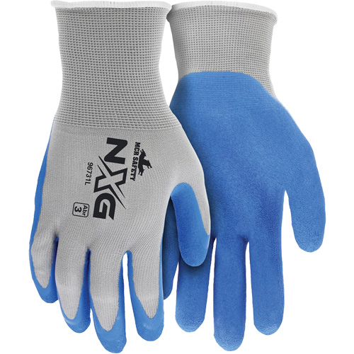 Gants enduits NXG, Grand, R&ecirc;vetement Latex de caoutchouc, Calibre 13, Enveloppe en Nylon Nia-Chem Ltd.
