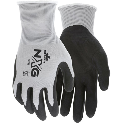 Gants enduits NXG, Grand, R&ecirc;vetement Mousse de nitrile, Calibre 13, Enveloppe en Nylon Nia-Chem Ltd.