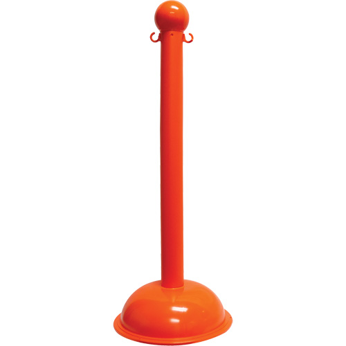 Poteau pour service intense, Hauteur de 40", Orange Nia-Chem Ltd.