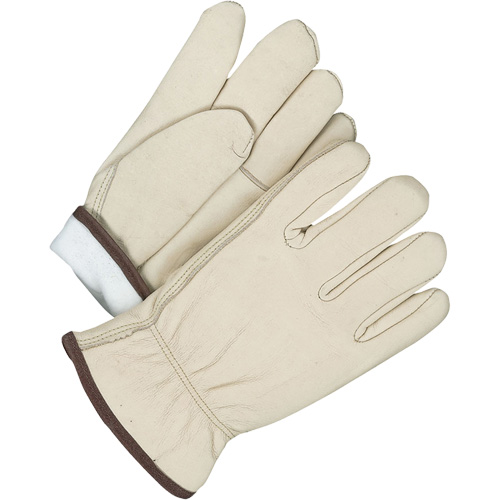 Driver/Roper Gloves, 10, Grain Cowhide Palm, Thinsulate Inner Lining Nia-Chem Ltd.