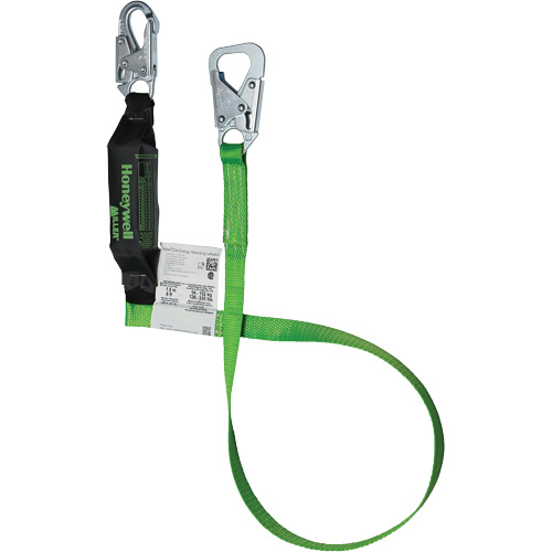 Miller&reg; BackBiter&reg; Tie-Back Lanyard, 6', Locking Snap Hook Center, Locking Snap Hook Leg Ends, Nylon/Polyester Nia-Chem Ltd.