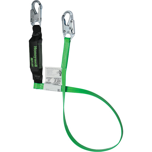 Energy-Absorbing Lanyard, 6', Locking Snap Hook Center, Locking Snap Hook Leg Ends, Polyester Nia-Chem Ltd.