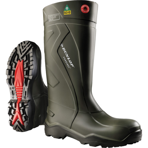 Purofort+&reg; Full Safety Boots, Purofort&reg;, Steel Toe, Size 7, Puncture Resistant Sole Nia-Chem Ltd.