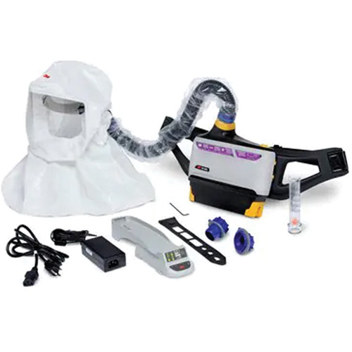 Ensemble respirateur d&eacute;puration dair propuls&eacute; facile &agrave; nettoyer Versaflo, Cagoule ample & visi&egrave;re, Pile Lithium-ion Nia-Chem Ltd.