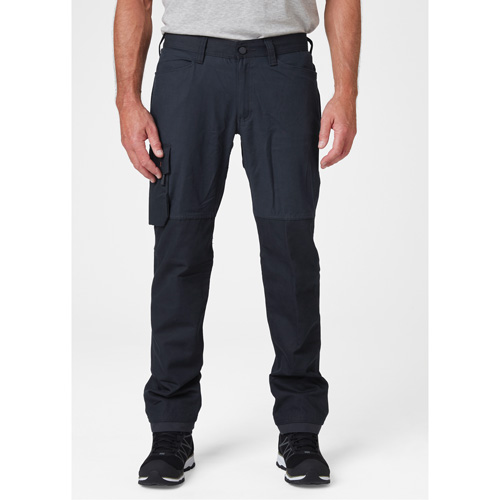 Pantalons d'entretien Oxford, Poly-coton, Bleu marin, Taille 30, Entrejambe 32 Nia-Chem Ltd.