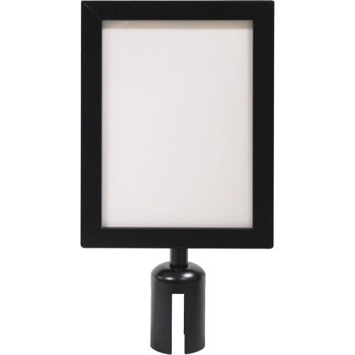 Sign Frame for Crowd Control Post, Black Nia-Chem Ltd.