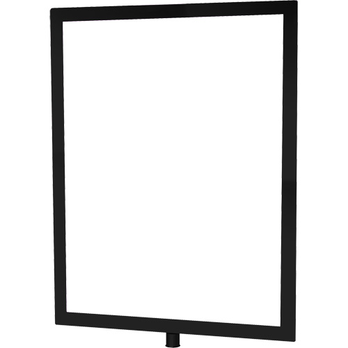 Heavy-Duty Vertical Sign Holder for Classic Posts, Black Nia-Chem Ltd.