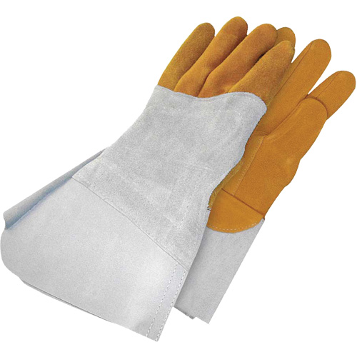Gants de soudage &agrave; l'arc TIG en cuir de daim retourn&eacute; Gander Brand, Cuir fleur de daim, Taille 9 Nia-Chem Ltd.
