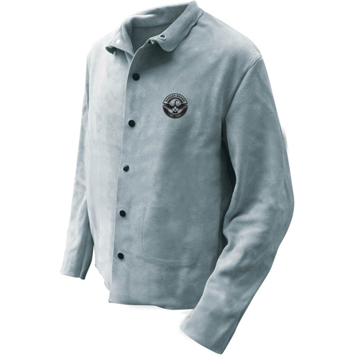 Veste de soudeur, Cuir, 5T-Grand, Gris Nia-Chem Ltd.