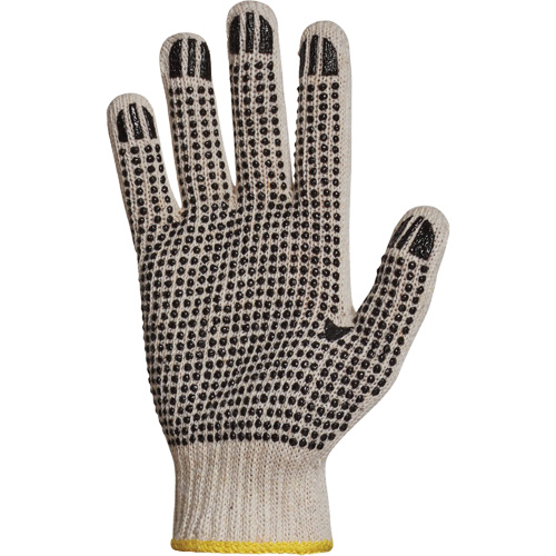 Sure Grip&reg; PVC Dotted String Knit Glove, Poly/Cotton, Single Sided, 7 Gauge, X-Small Nia-Chem Ltd.