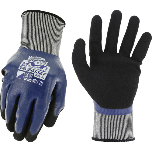 Gants de travail SpeedKnit Shield C4, Taille T-Grand/10, Calibre 18, Rev&ecirc;tement Nitrile, Enveloppe en Nylon/Spandex, ASTM ANSI niveau A4/EN 388 niveau C Nia-Chem Ltd.