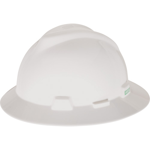 Casque de s&eacute;curit&eacute; &agrave; fente et bordure compl&egrave;te V-Gard, Suspension &agrave; douille, Non ventil&eacute; Nia-Chem Ltd.