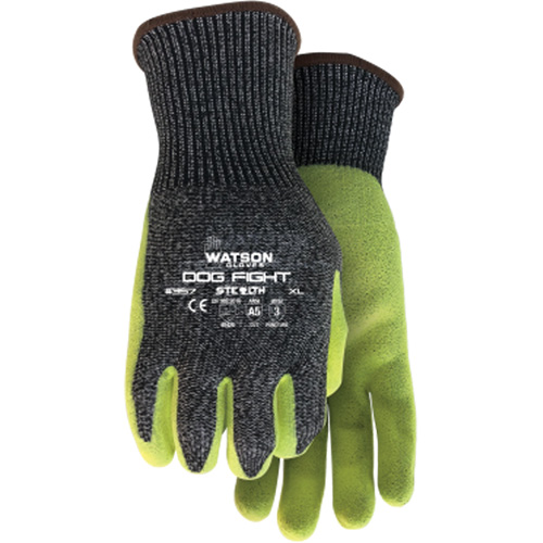 Stealth Dog Fight Cut Resistant Gloves, Size Medium, Nitrile Coated, Glass Fibre/HPPE/Nylon/Stainless Steel Shell, ASTM ANSI Level A5 Nia-Chem Ltd.