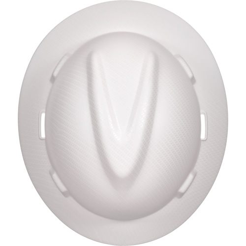 Casque de s&eacute;curit&eacute; &agrave; bordure compl&egrave;te Hydro Dip V-Gard, R&eacute;pond aux normes CSA type 1, Suspension Rochet, Non ventil&eacute; Nia-Chem Ltd.