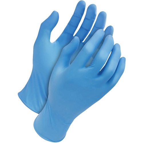 Gants jetables classiques, Moyen, Nitrile, 4 mils, Sans poudre, Bleu Nia-Chem Ltd.