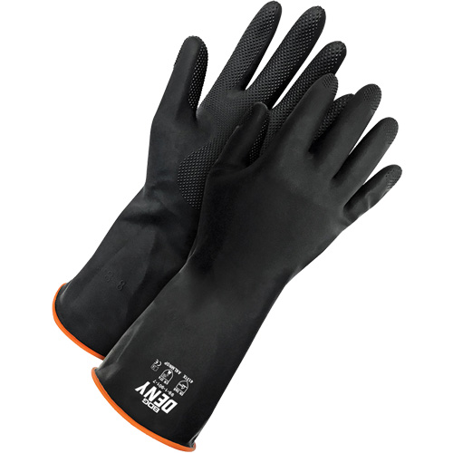 Gants r&eacute;sistants aux produits chimiques Deny, Taille 9, 12" lo, Latex de caoutchouc, Doublure en Ouat&eacute;e, Gant de calibre hiver Nia-Chem Ltd.