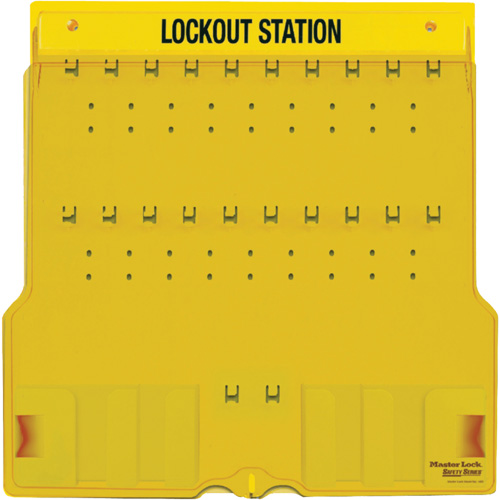 Trilingual Covered Lock Station, None Padlocks, 20 Padlock Capacity, Padlocks Not Included Nia-Chem Ltd.