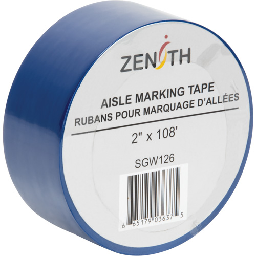 Aisle Marking Tape, 2" x 108', PVC, Blue Nia-Chem Ltd.