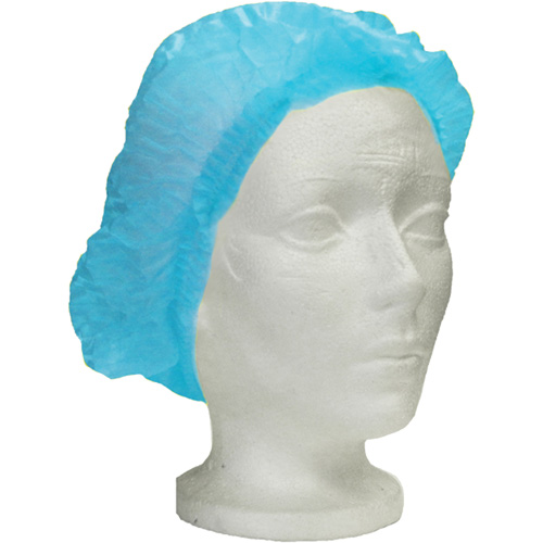 Ronco Care Pleated Bouffant Cap, Polypropylene, 24", Blue Nia-Chem Ltd.