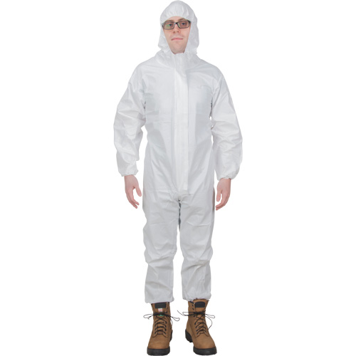 Premium Hooded Coveralls, Small, White, Microporous Nia-Chem Ltd.