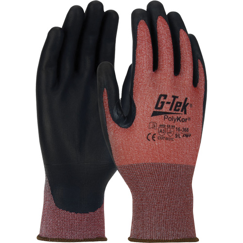 Gants r&eacute;sistants aux coupures G-Tek PolyKor X7 Neuroma, Taille Petit, Calibre 18, Rev&ecirc;tement Polyur&eacute;thane, Enveloppe en Poly&eacute;thyl&egrave;ne, ASTM ANSI niveau A3/EN 388 niveau C Nia-Chem Ltd.