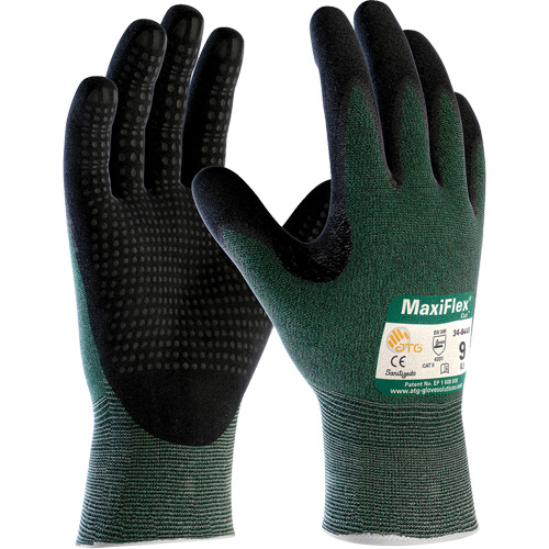 Gants ATG MaxiFlex Cut, Taille T-Grand, Calibre 15, Rev&ecirc;tement Mousse de nitrile, Enveloppe en Fil technique, ASTM ANSI niveau A2/EN 388 niveau 3/EN 388 niveau B Nia-Chem Ltd.