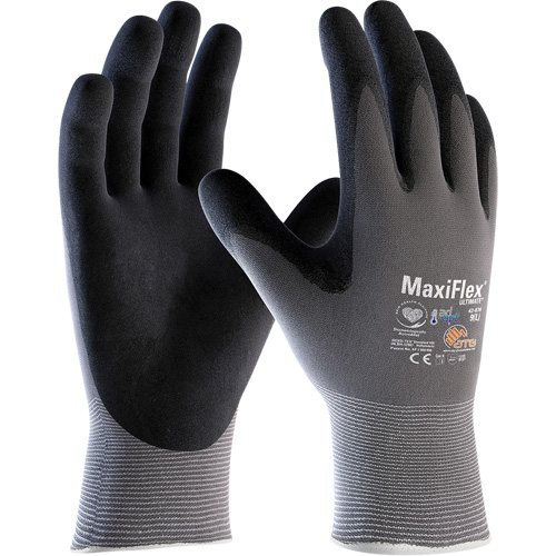 Gants enduits ATG MaxiFlex Ultimate AD-APT, Petit, R&ecirc;vetement Mousse de nitrile, Calibre 15, Enveloppe en Nylon/Spand Nia-Chem Ltd.