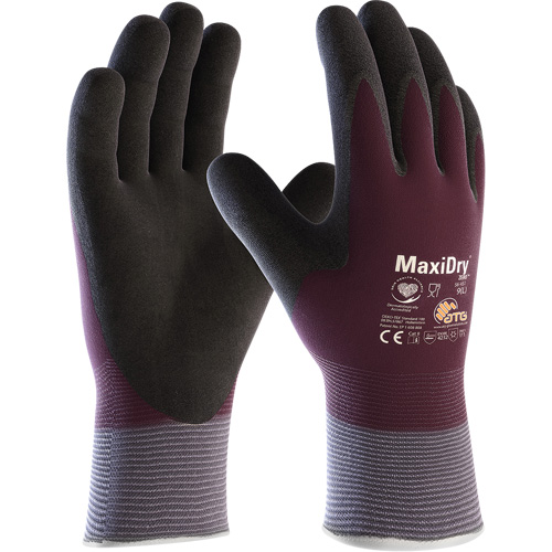 ATG MaxiDry&reg; Zero Coated Gloves with Thermal Lining, Small, Foam Nitrile Coating, 15 Gauge, Nylon/Spandex Shell Nia-Chem Ltd.