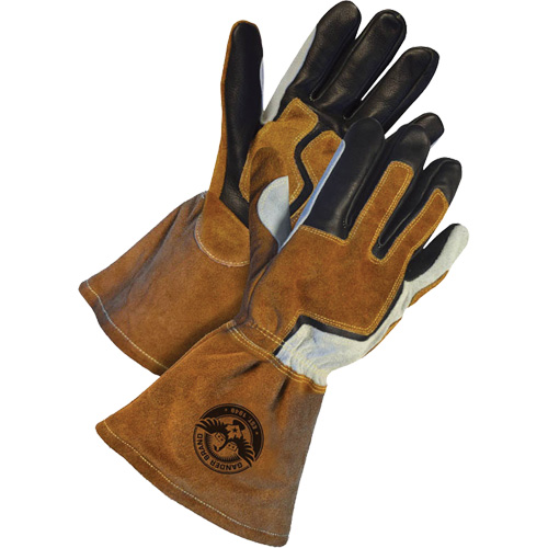 Gants de soudage &agrave; l'arc MIG Gander Brand, Cuir fleur de vache, Taille T-petit Nia-Chem Ltd.