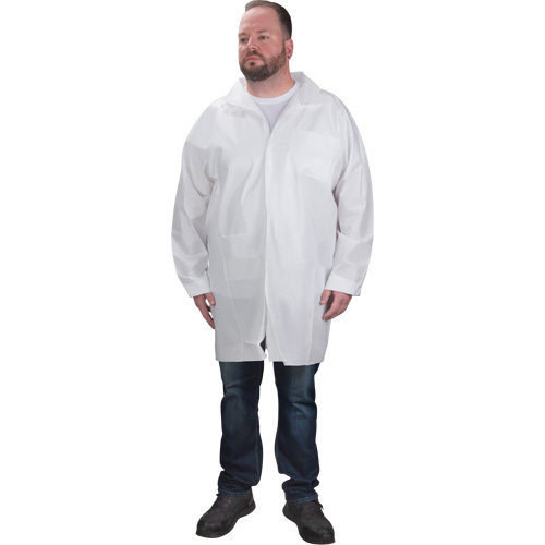 Protective Lab Coat, Microporous, White, Small Nia-Chem Ltd.