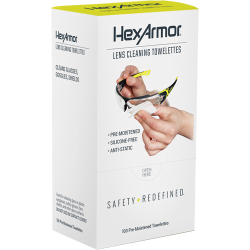 Lingettes nettoyantes pour verres, Paquet de 100 Nia-Chem Ltd.