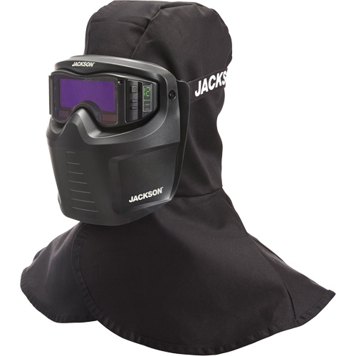 Rebel ADF Welding Mask, 3.5" L x 1.3" W View Area, 3/5-12 Shade Range, Black Nia-Chem Ltd.